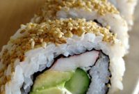 California roll sushi with cream cheese
